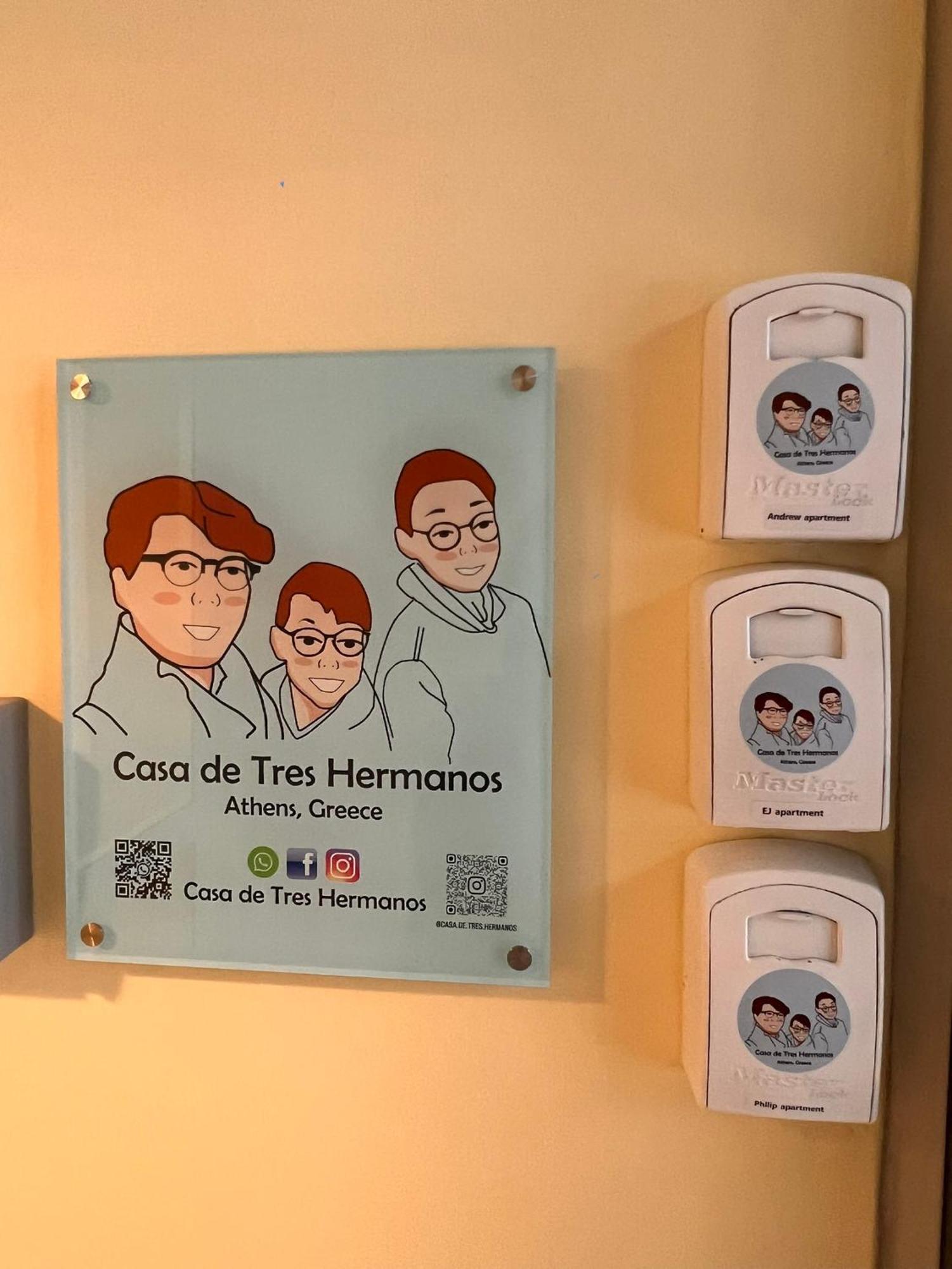 Casa De Tres Hermanos In The Heart Of เอเธนส์ ภายนอก รูปภาพ